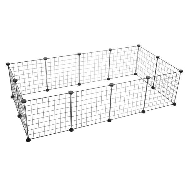DIY Modular Small Animal Playpen | 12-Panel Wire Grid Fence