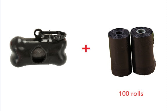 Bone-Shaped Dog Poop Bag Dispenser | with Leash Clip & Starter Roll