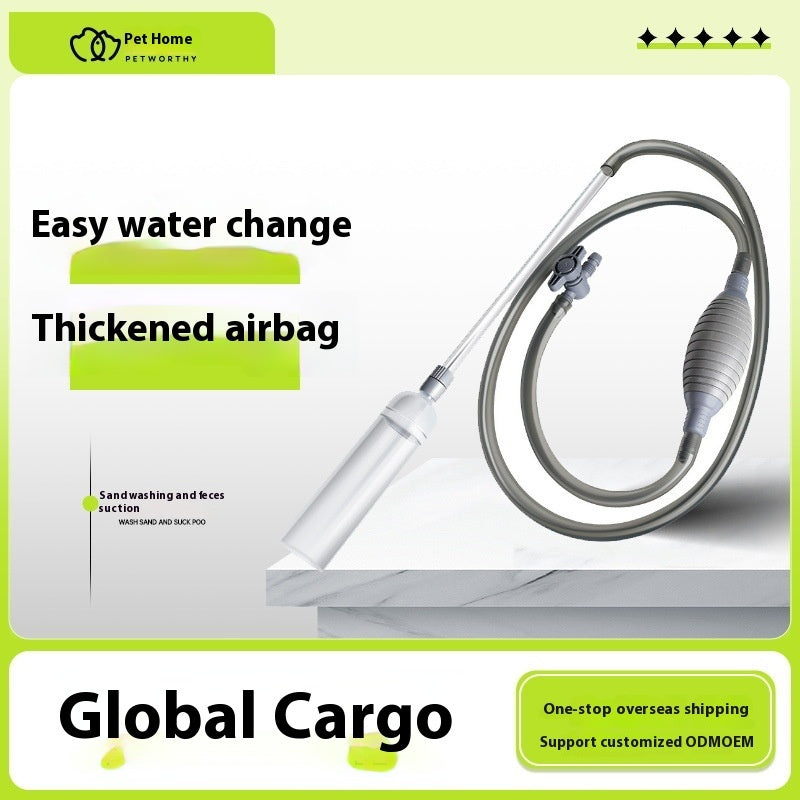 Aquarium Gravel Cleaner & Water Changer | 1.5m Siphon with Hand Pump