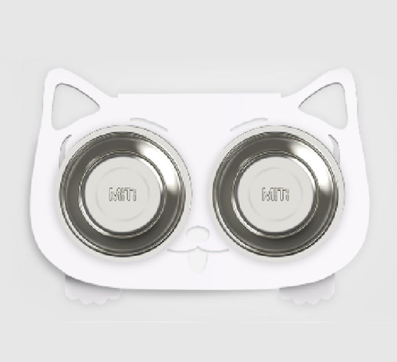 Stable Anti-Tip Stainless Steel Pet Bowl for Dogs & Cats