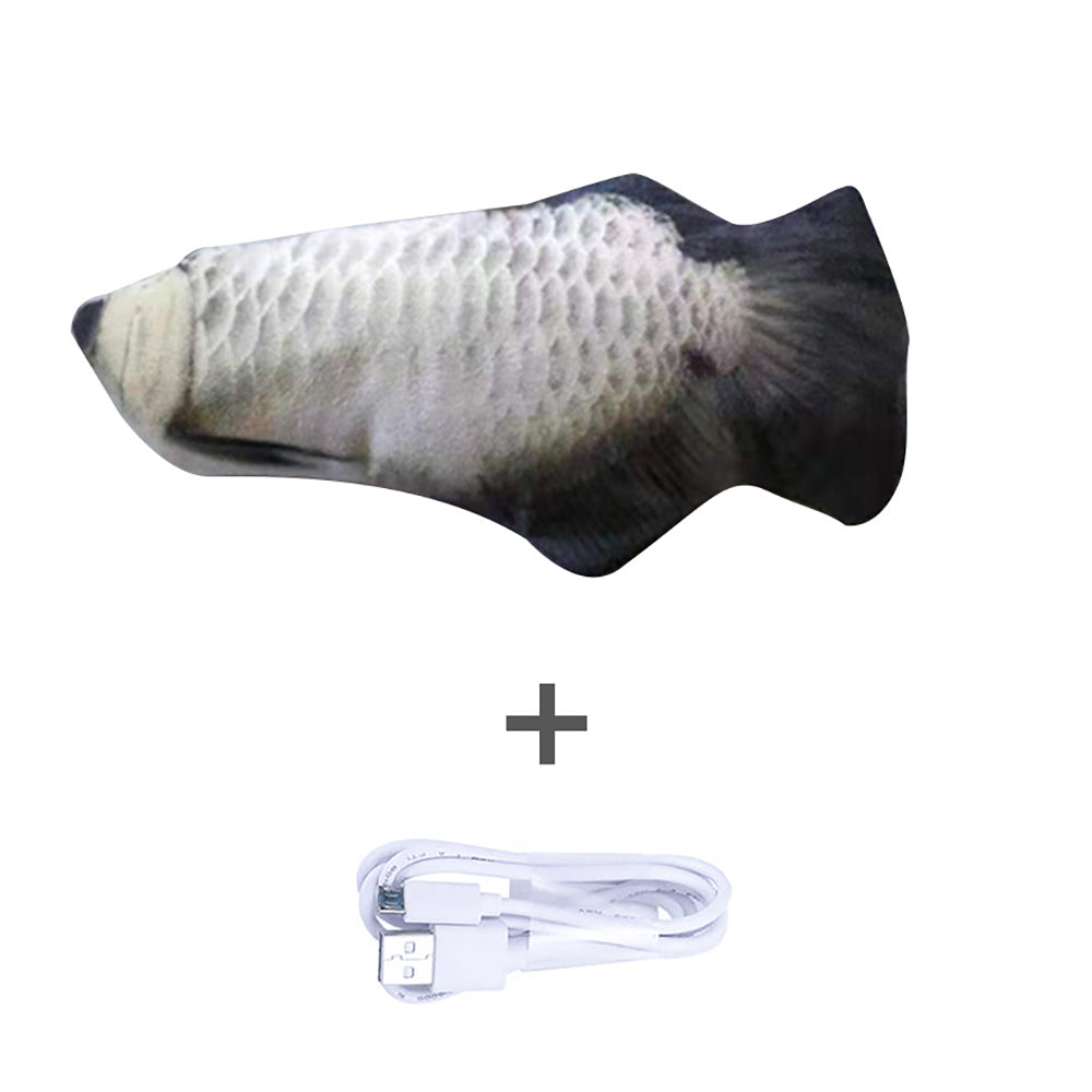 Electric Flopping Fish Toy for Cats – No Catnip, USB Rechargeable, Interactive Realistic Fish Simulation