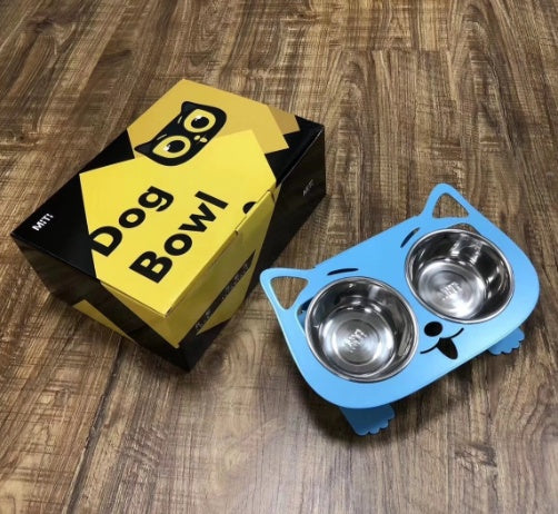 Stable Anti-Tip Stainless Steel Pet Bowl for Dogs & Cats