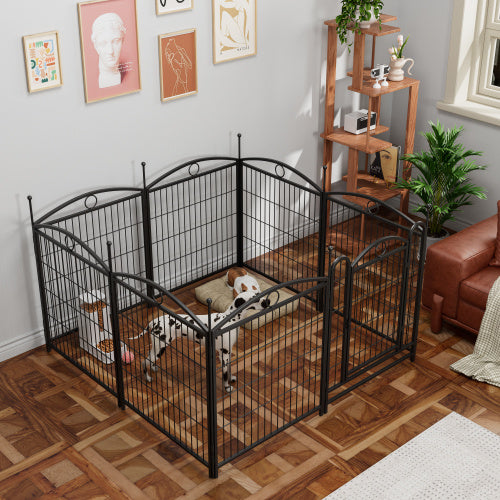 Heavy-Duty Metal Pet Playpen | 32-Inch 8-Panel Indoor/Outdoor Fence