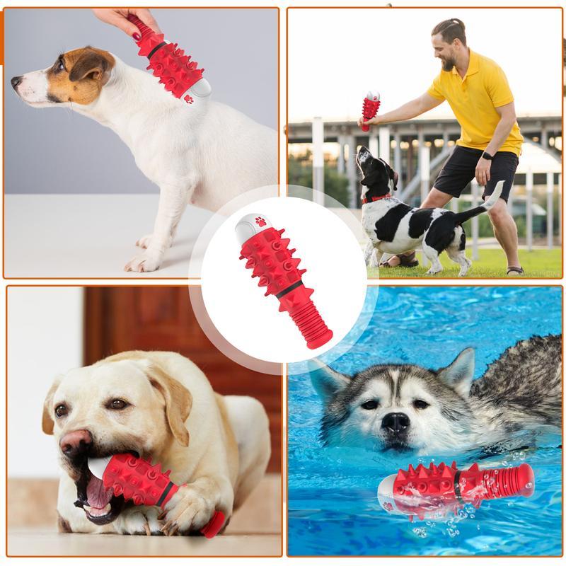 Interactive Squeaky Chew Toy for Medium and Large Dogs – Durable Rubber Ball with Fun Design for Dental Care & Stress Relief