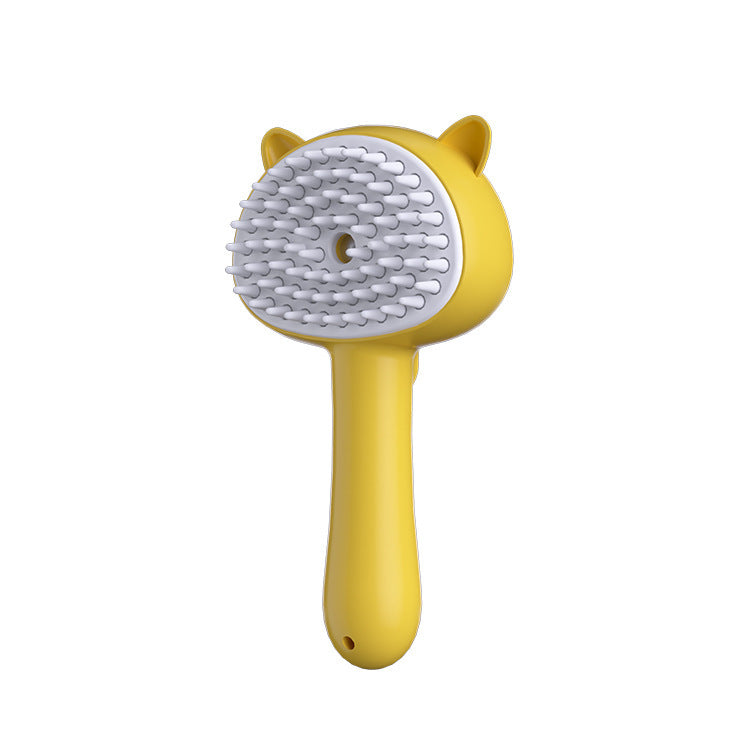 3-in-1 Steamy Pet Brush | Grooming, Massage & Cleaning Mist Combo