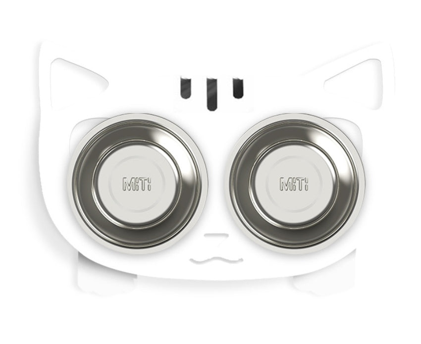 Stable Anti-Tip Stainless Steel Pet Bowl for Dogs & Cats