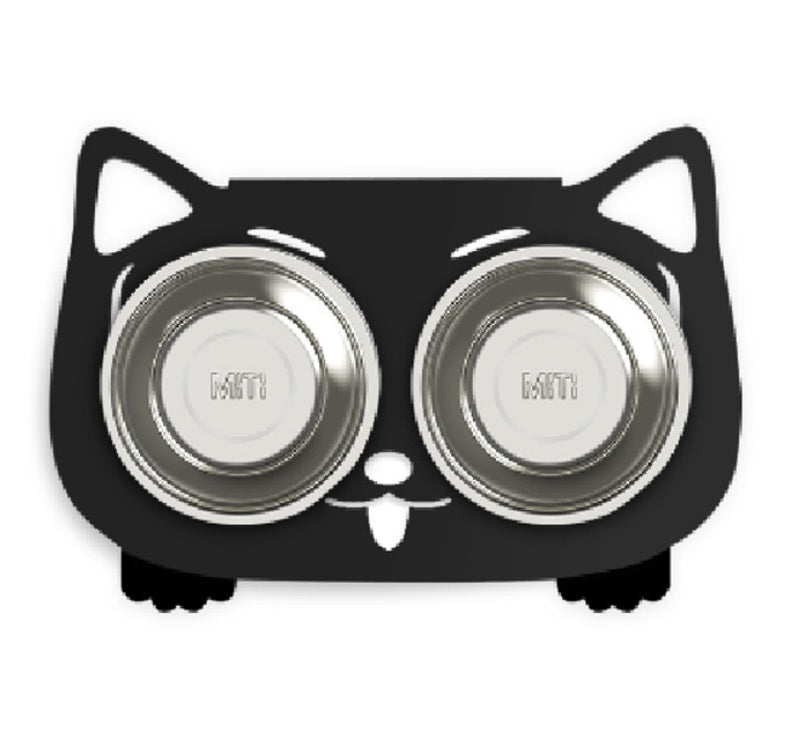 Stable Anti-Tip Stainless Steel Pet Bowl for Dogs & Cats