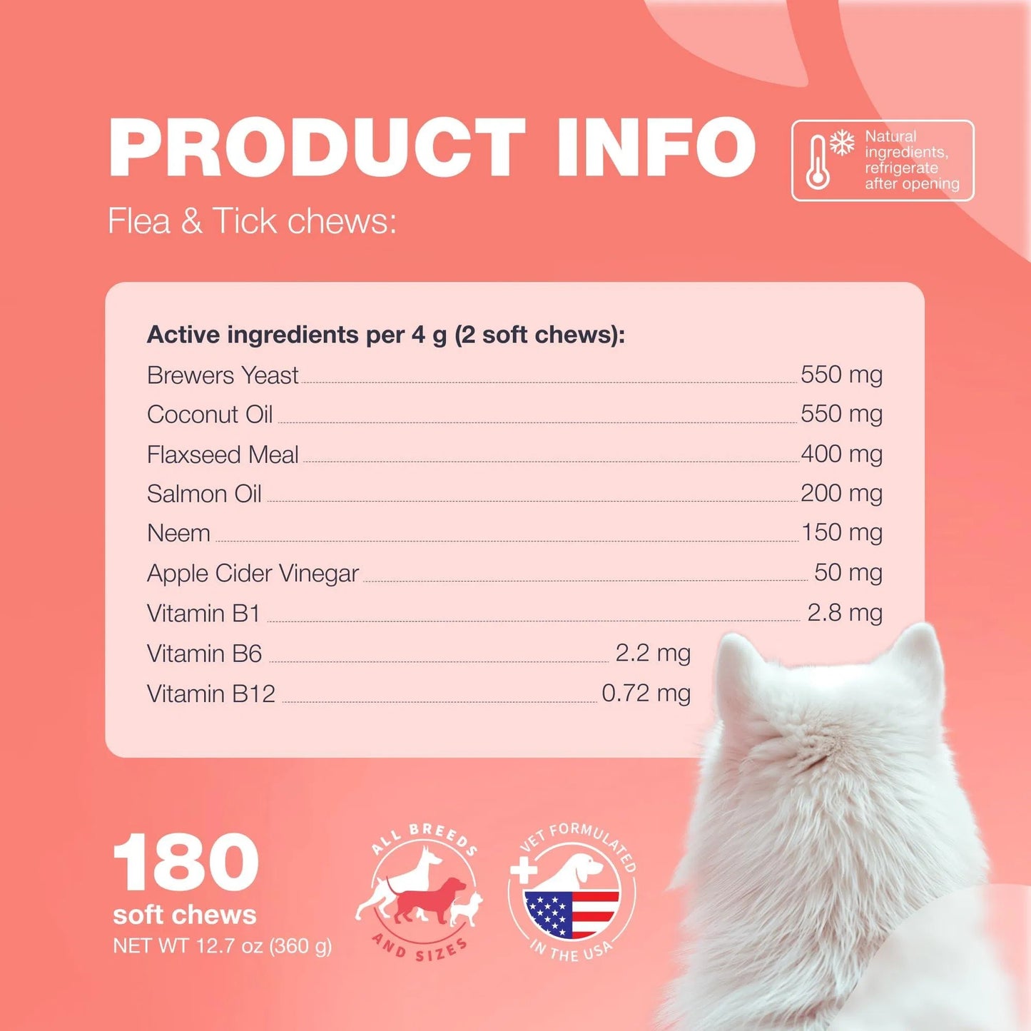 Chewia Flea & Tick Prevention Chews for Dogs | Natural Immune Support Treats
