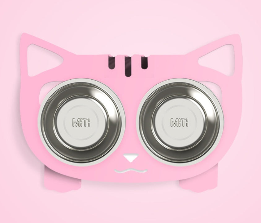Stable Anti-Tip Stainless Steel Pet Bowl for Dogs & Cats