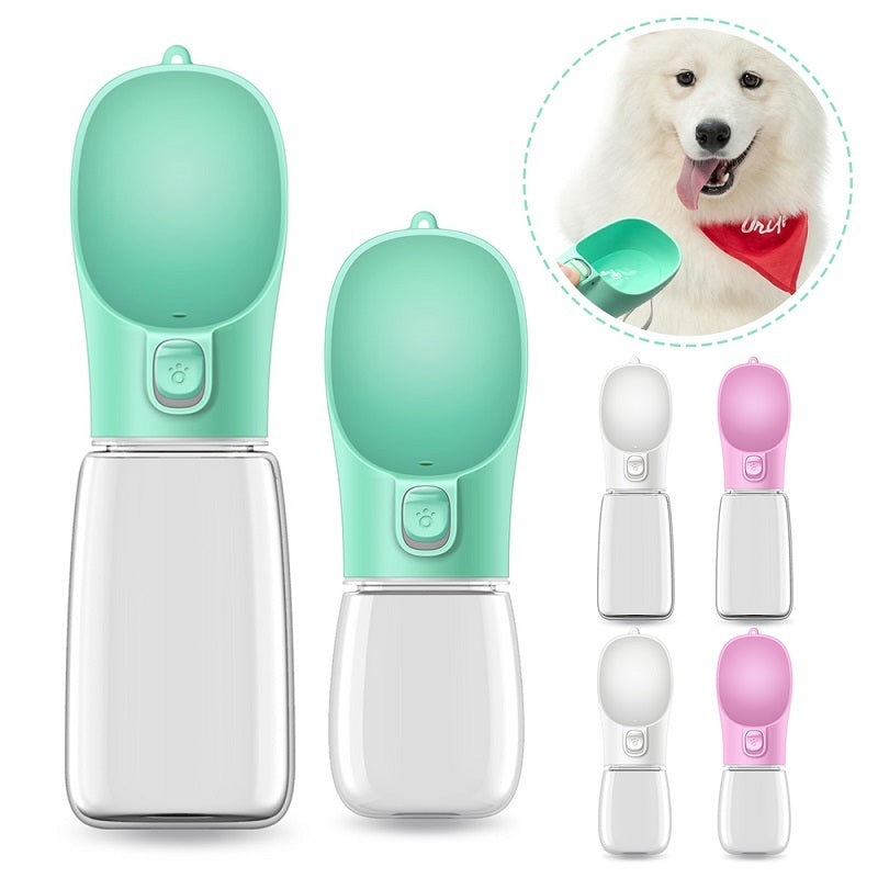 Leak-Proof Portable Pet Water Bottle | One-Hand Operation for Travel & Walks