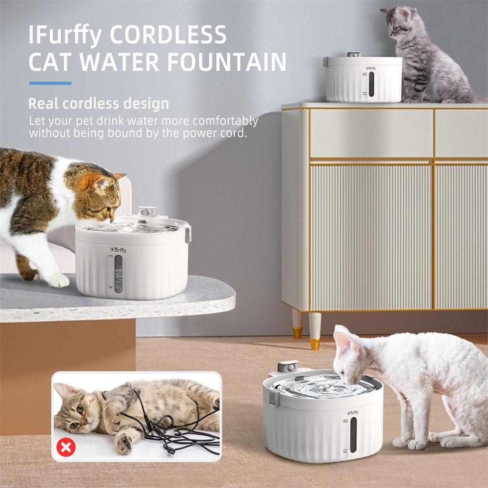 Automatic 3L Stainless Steel Pet Water Fountain for Cats & Dogs