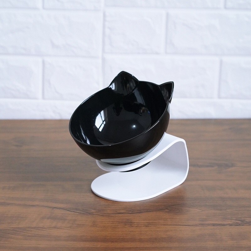 Elevated Double Bowls for Neck & Whisker Health