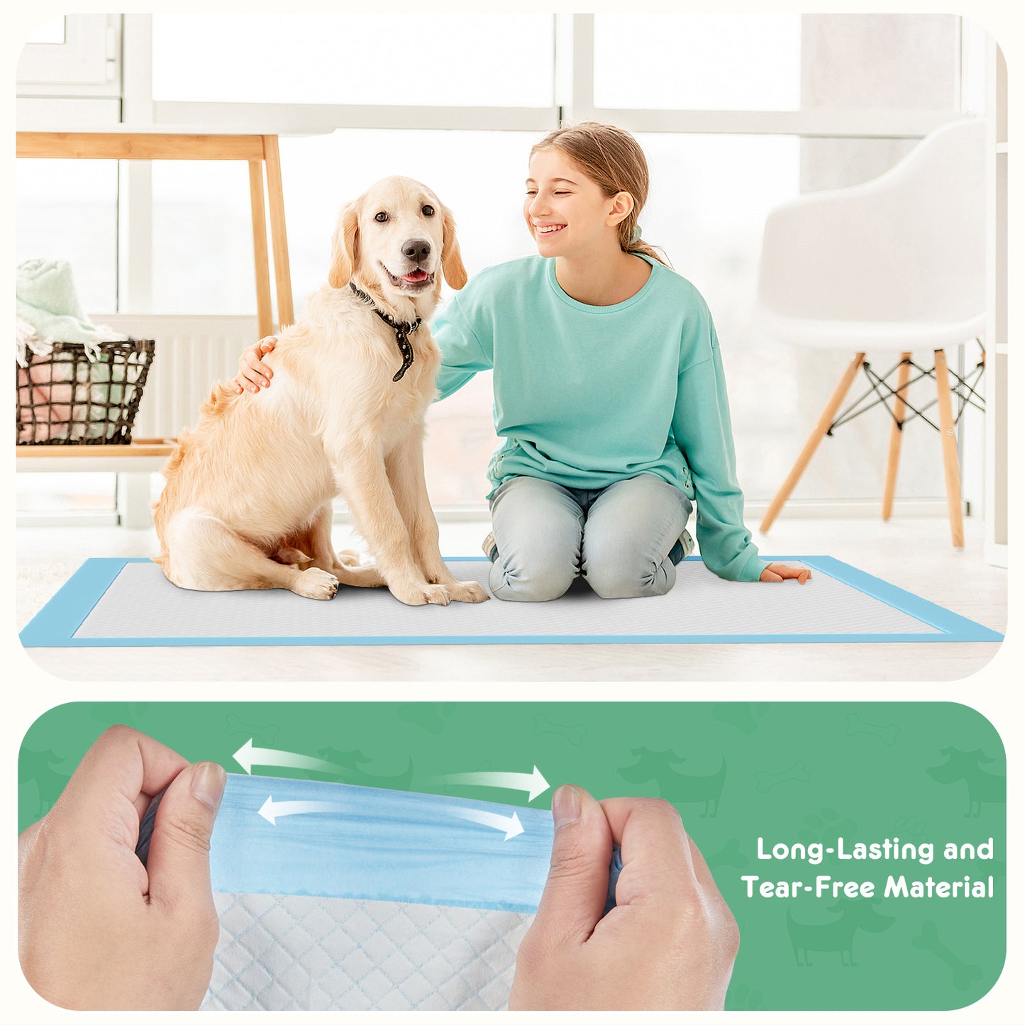 Premium Quick-Dry & Leak-Proof Puppy Pads | Super Absorbent Dog Training Pads