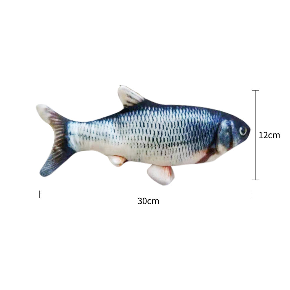 Electric Flopping Fish Toy for Cats – No Catnip, USB Rechargeable, Interactive Realistic Fish Simulation