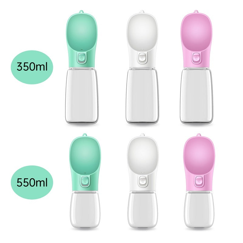 Leak-Proof Portable Pet Water Bottle | One-Hand Operation for Travel & Walks