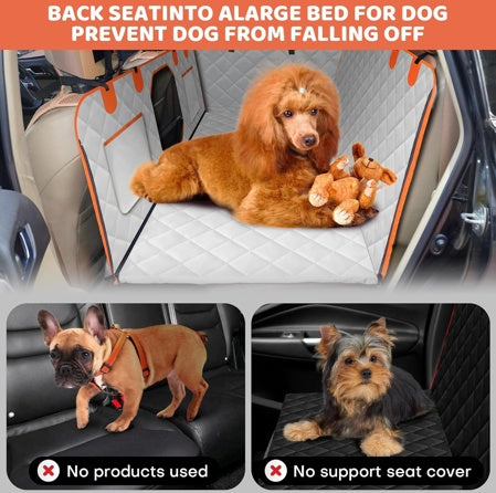 Moppson Hard Bottom Dog Seat Extender | Waterproof Car Hammock