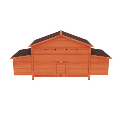 Large Wooden Chicken Coop with Dual Nesting Boxes | Outdoor Hen House