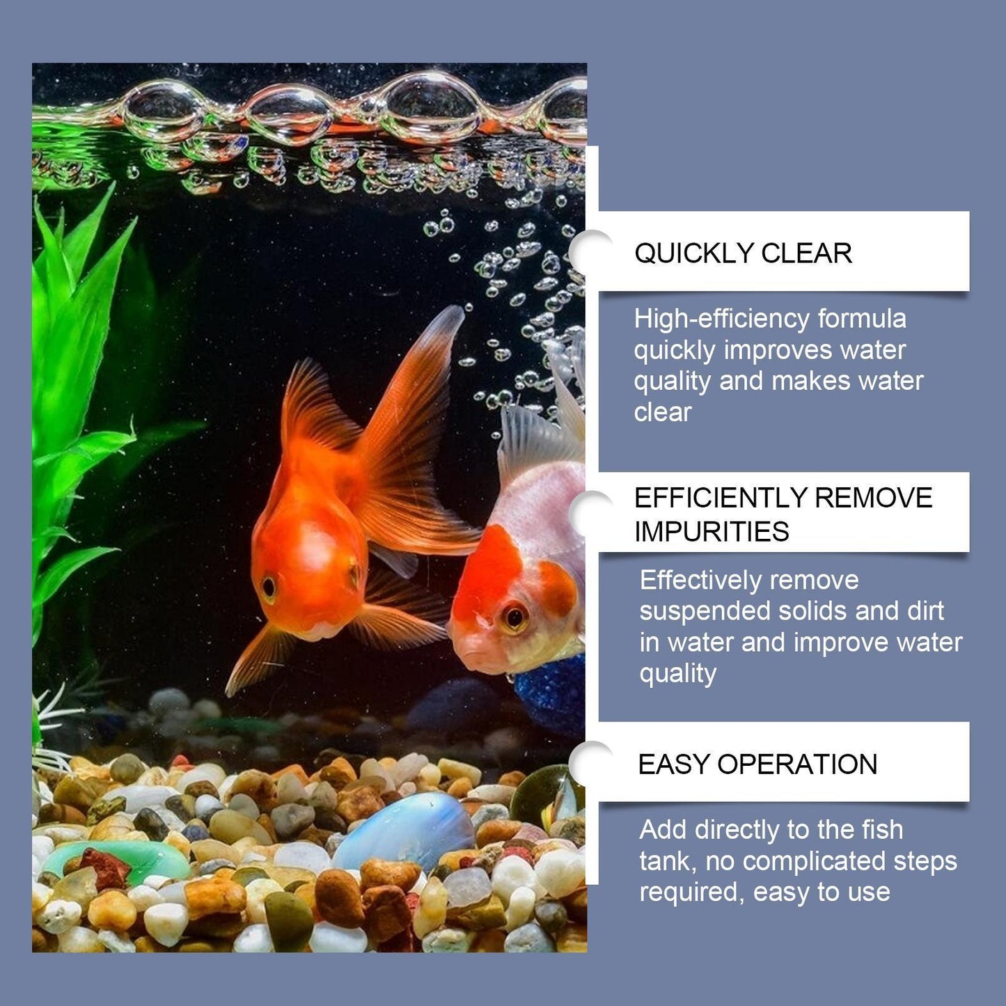 Yebang Aquarium Water Clarifier | Fast-Acting Cloudy Water Treatment