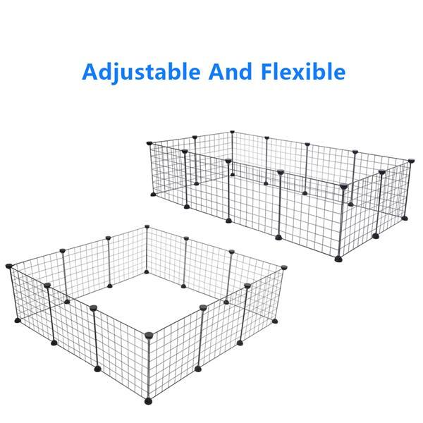 DIY Modular Small Animal Playpen | 12-Panel Wire Grid Fence
