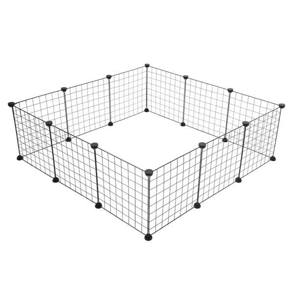 DIY Modular Small Animal Playpen | 12-Panel Wire Grid Fence