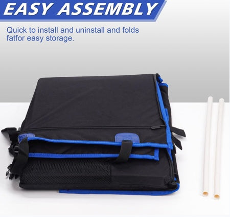 Moppson Large Dog Car Booster Seat | Waterproof with Safety Harness
