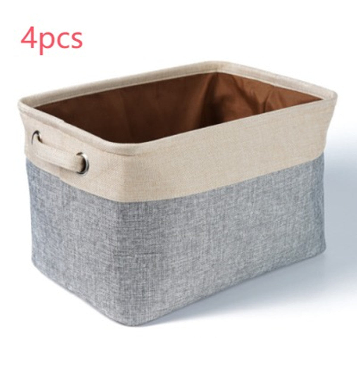 Linen Dog Toy Storage Basket – Multi-Purpose Organizer for Toys, Clothes & More – Japanese Style, 38×26×24cm