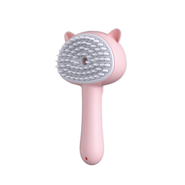 3-in-1 Steamy Pet Brush | Grooming, Massage & Cleaning Mist Combo