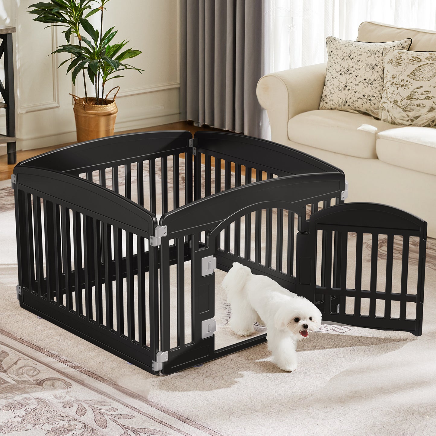 SMUG Modular Pet Playpen | Indoor/Outdoor Fence for Small & Medium Dogs
