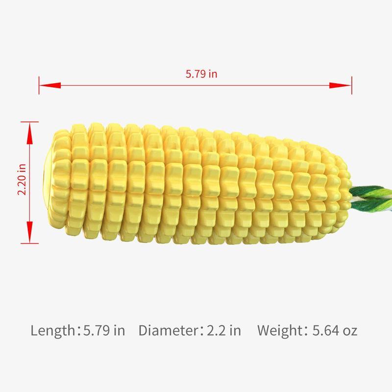 PROKEl Corn Stick Dog Chew Toy – Squeaky Rope Toy for Small, Medium & Large Breeds – Tough TPR Material for Aggressive Chewers (5.8")