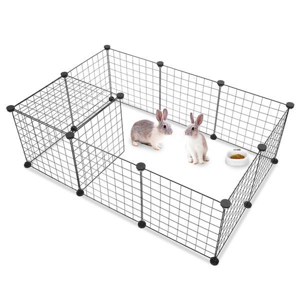 DIY Modular Small Animal Playpen | 12-Panel Wire Grid Fence