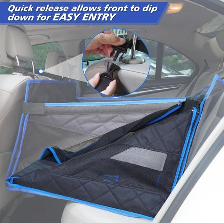 Moppson Large Dog Car Booster Seat | Waterproof with Safety Harness