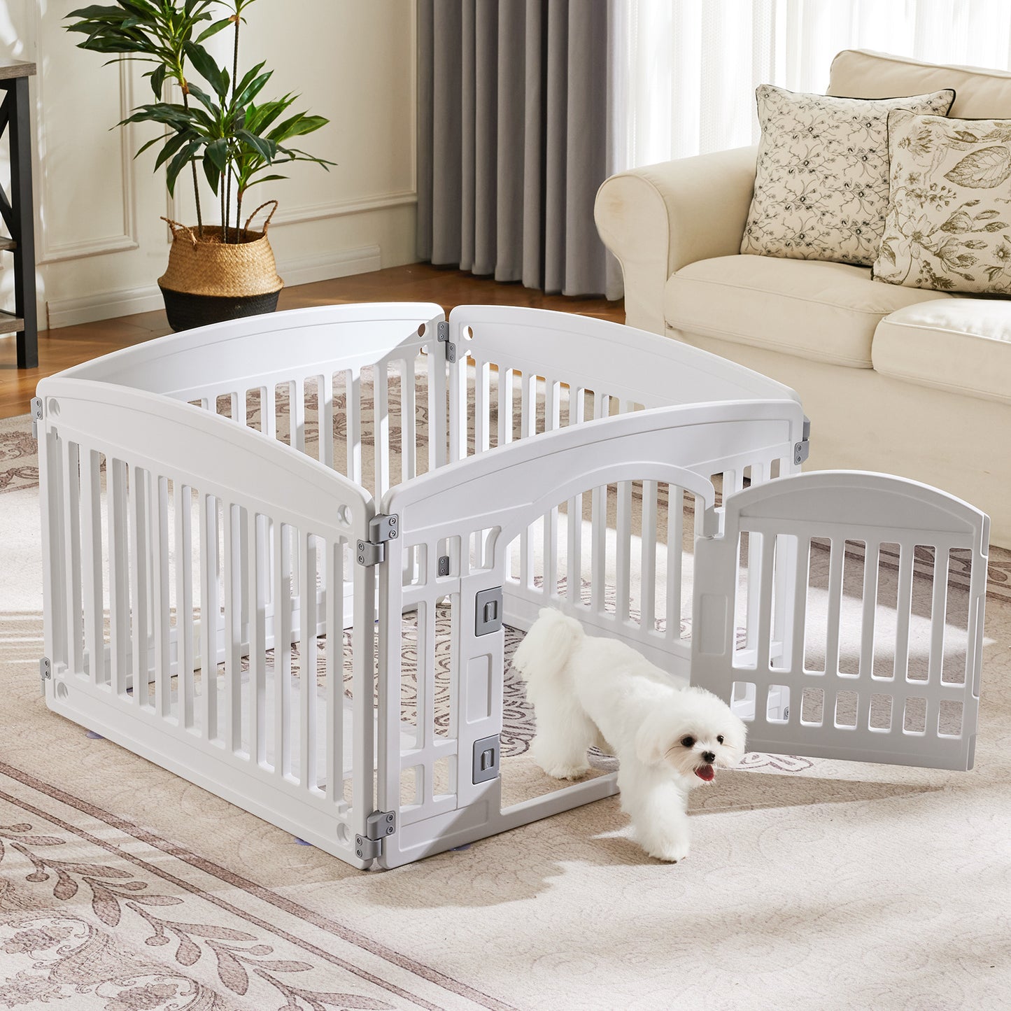 SMUG Modular Pet Playpen | Indoor/Outdoor Fence for Small & Medium Dogs