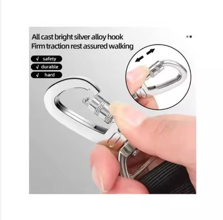 YT Shock-Absorbing Bungee Dog Leash | Dual Padded Handles (4-6 ft)