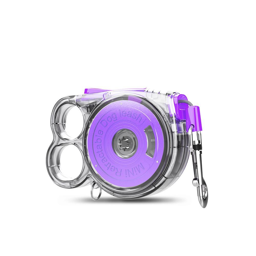 Rainbow Retractable Leash | Transparent & Reflective | For Small Dogs & Cats