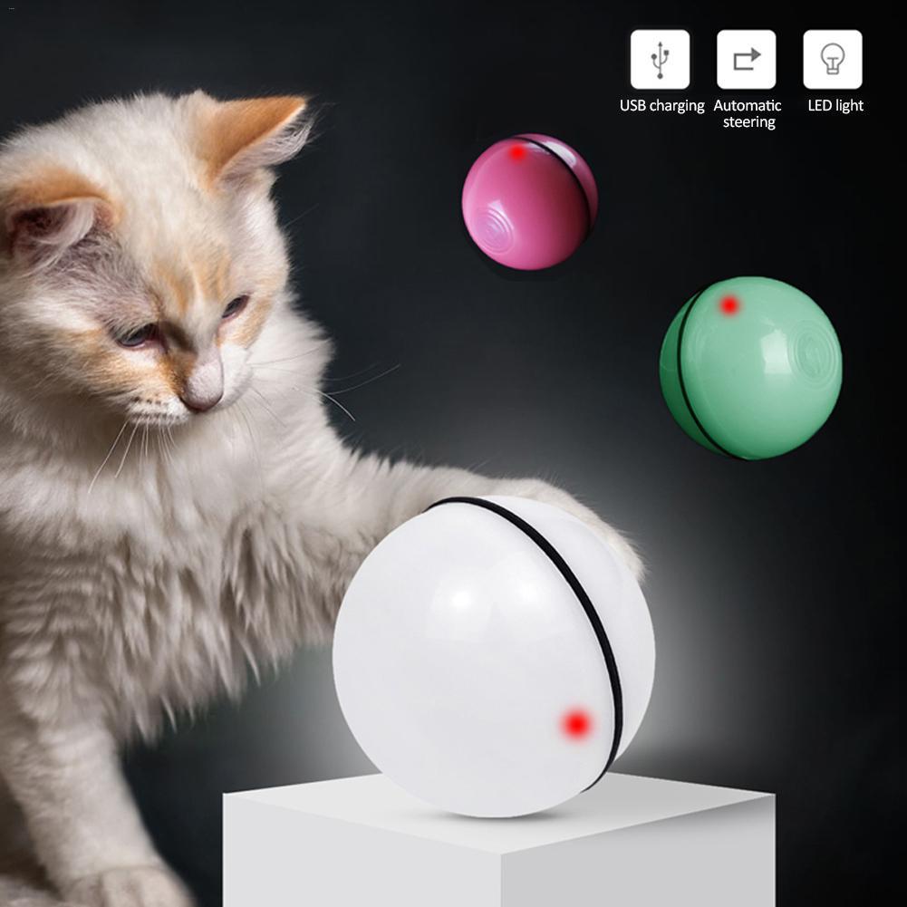LED Laser Rolling Ball – Electronic Interactive Toy for Cats