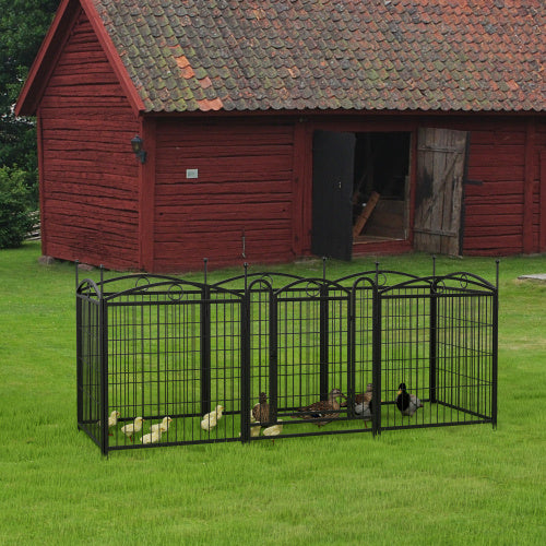 Heavy-Duty Metal Pet Playpen | 32-Inch 8-Panel Indoor/Outdoor Fence