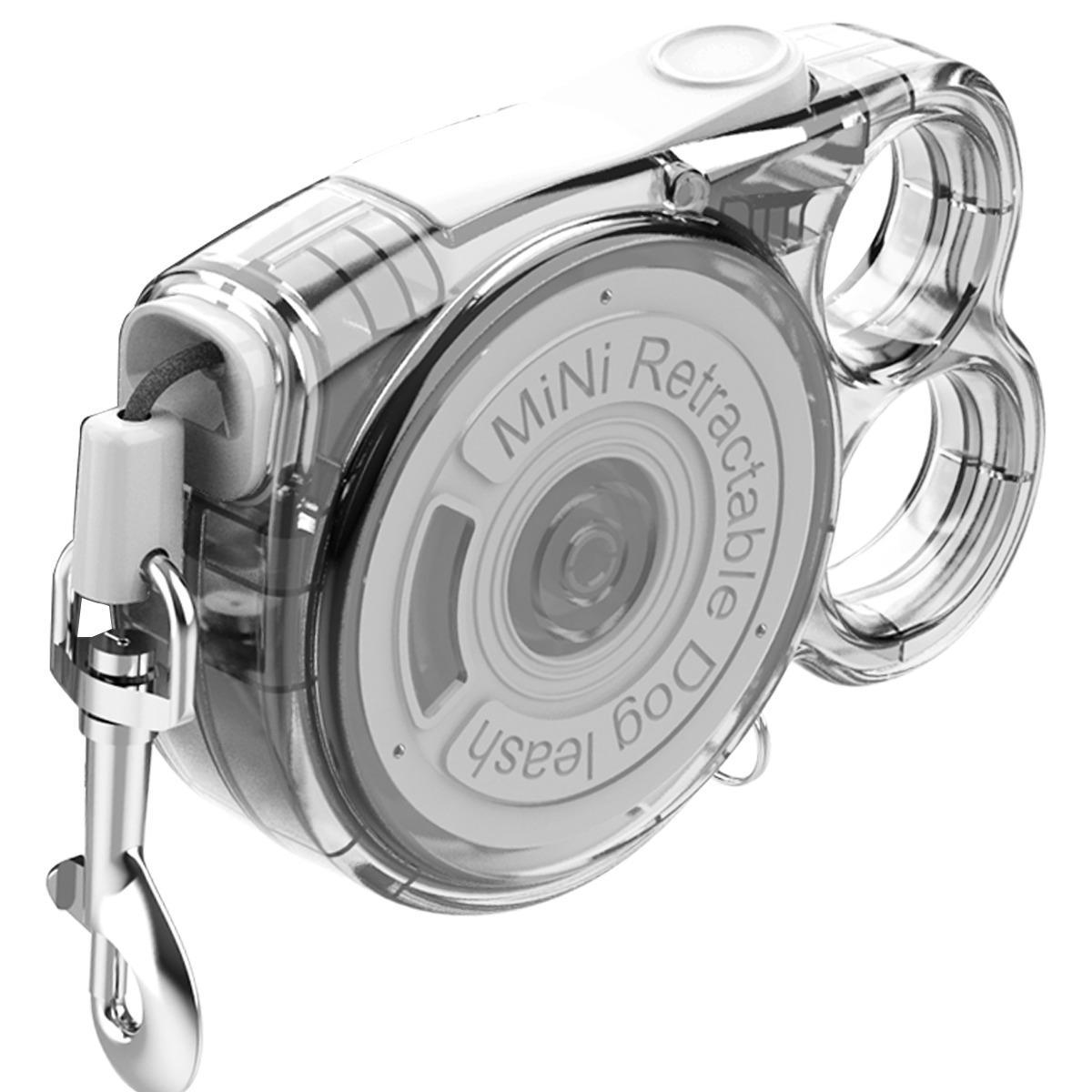 Rainbow Retractable Leash | Transparent & Reflective | For Small Dogs & Cats