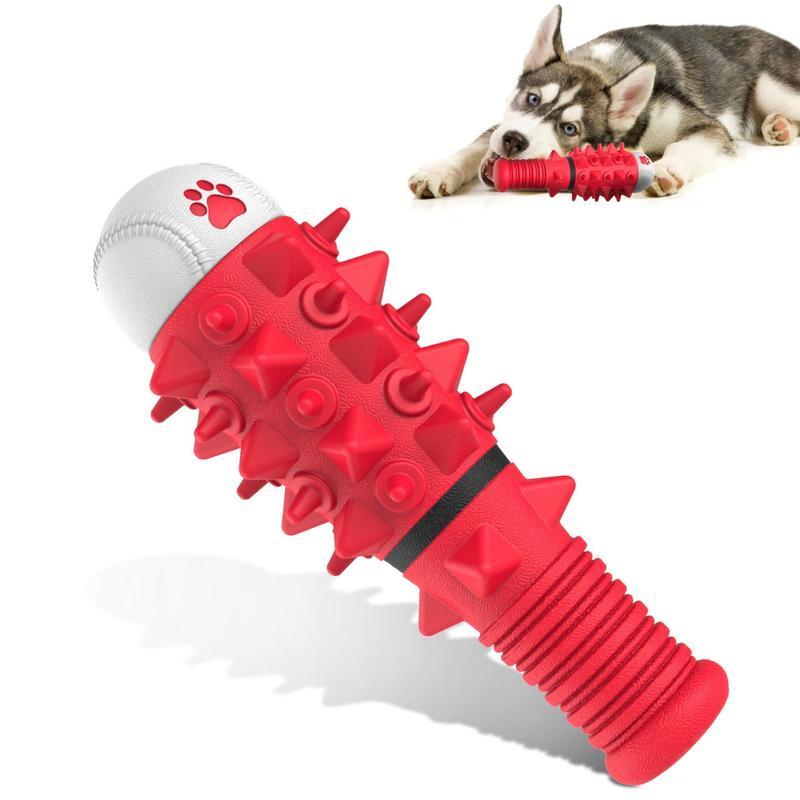 Interactive Squeaky Chew Toy for Medium and Large Dogs – Durable Rubber Ball with Fun Design for Dental Care & Stress Relief
