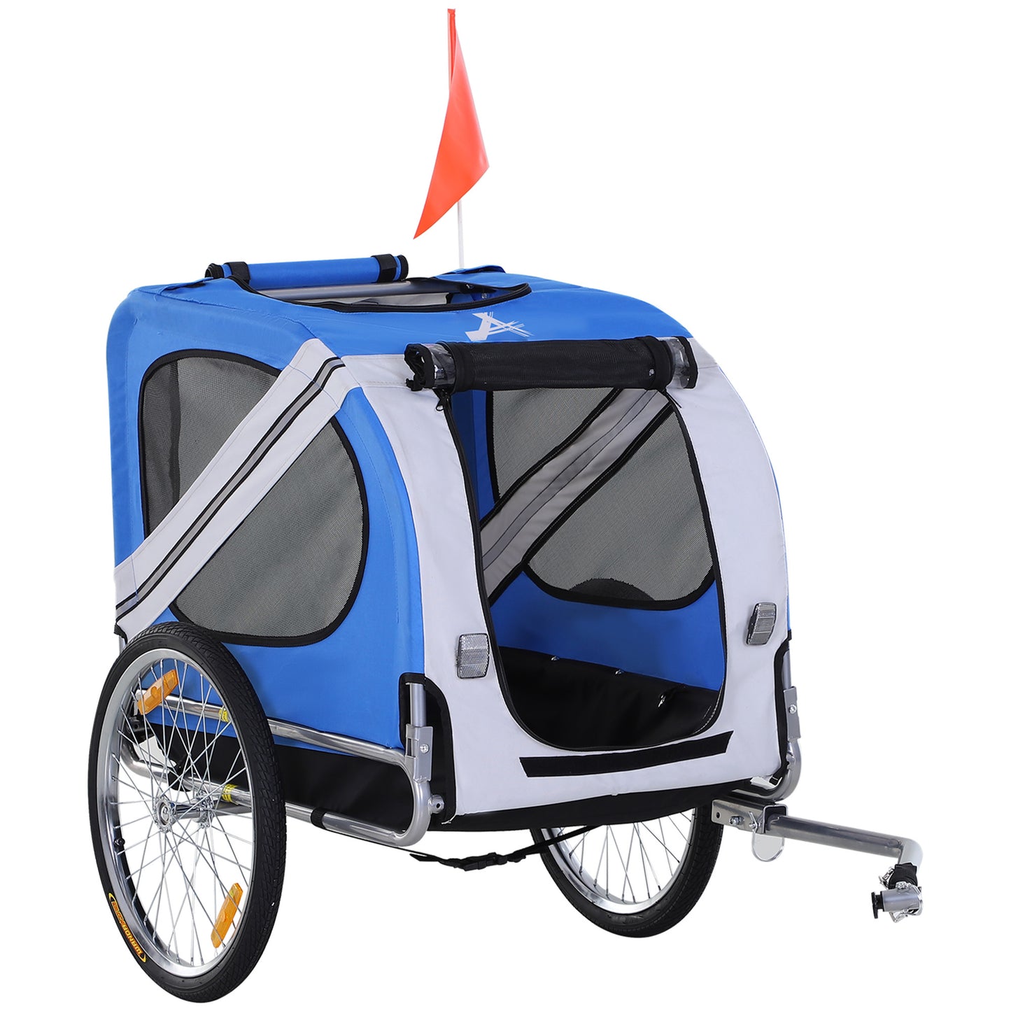 Aosom Foldable Dog Bike Trailer | Off-Road Pet & Cargo Carrier