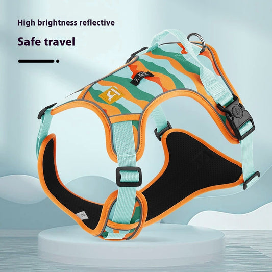 Tactical Control Dog Harness with Leash | Padded & Reflective Gear