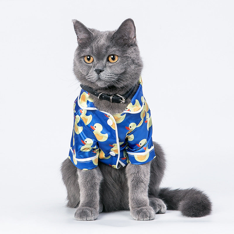 Cute Duck Pet Pajamas | Cozy Fleece Jumpsuit for Dogs & Cats