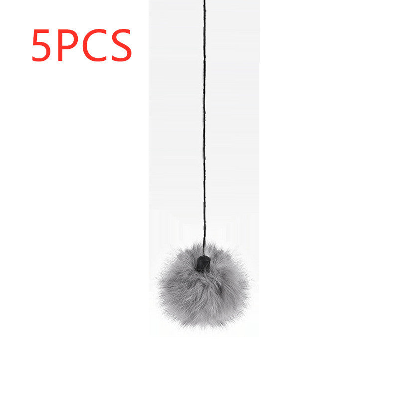 Electronic Motion Cat Toy – Interactive Rolling Ball with Real Fur Teaser