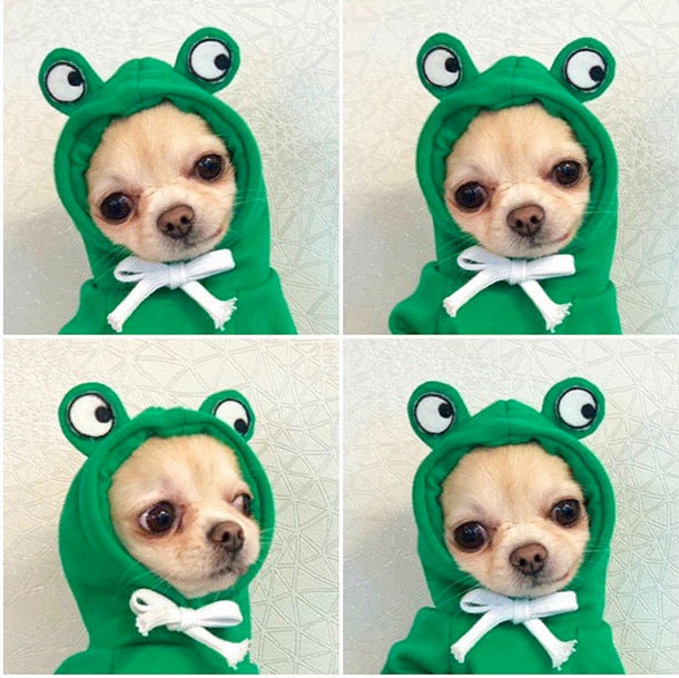 Cute Character Pet Hoodie | Warm Fleece Sweater for Small Dogs & Cats
