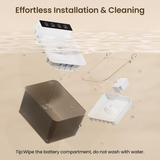 3L Wireless Smart Pet Fountain | Motion-Activated with Stainless Steel Tray