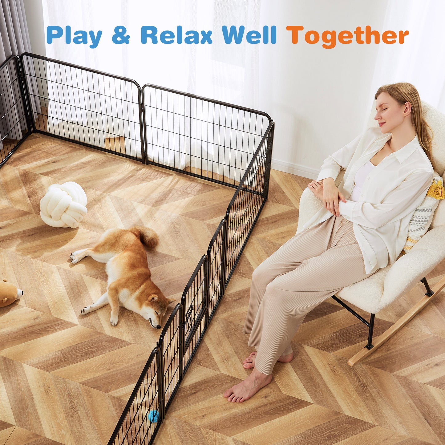 Heavy-Duty Modular Pet Playpen | Indoor/Outdoor Metal Dog Fence