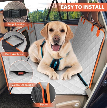 Moppson Hard Bottom Dog Seat Extender | Waterproof Car Hammock