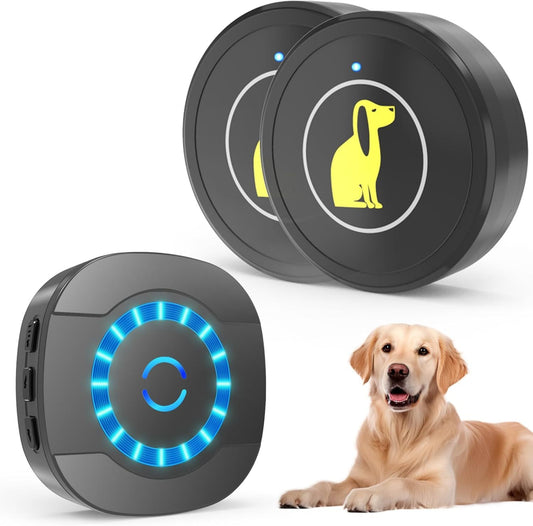 Wireless Dog Doorbell for Potty Training | Waterproof Touch Button with Adjustable Volume & Ringtones