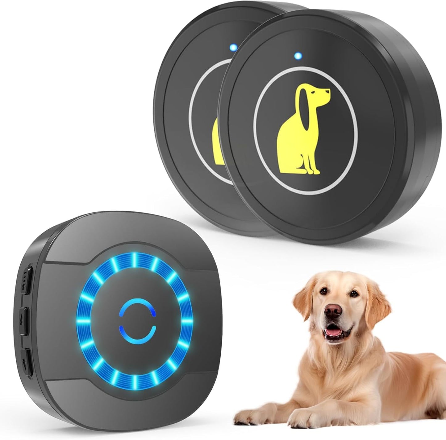 Wireless Dog Doorbell for Potty Training | Waterproof Touch Button with Adjustable Volume & Ringtones