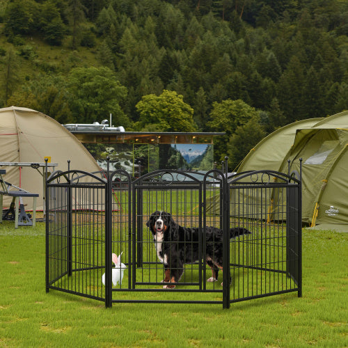 Heavy-Duty Metal Pet Playpen | 32-Inch 8-Panel Indoor/Outdoor Fence