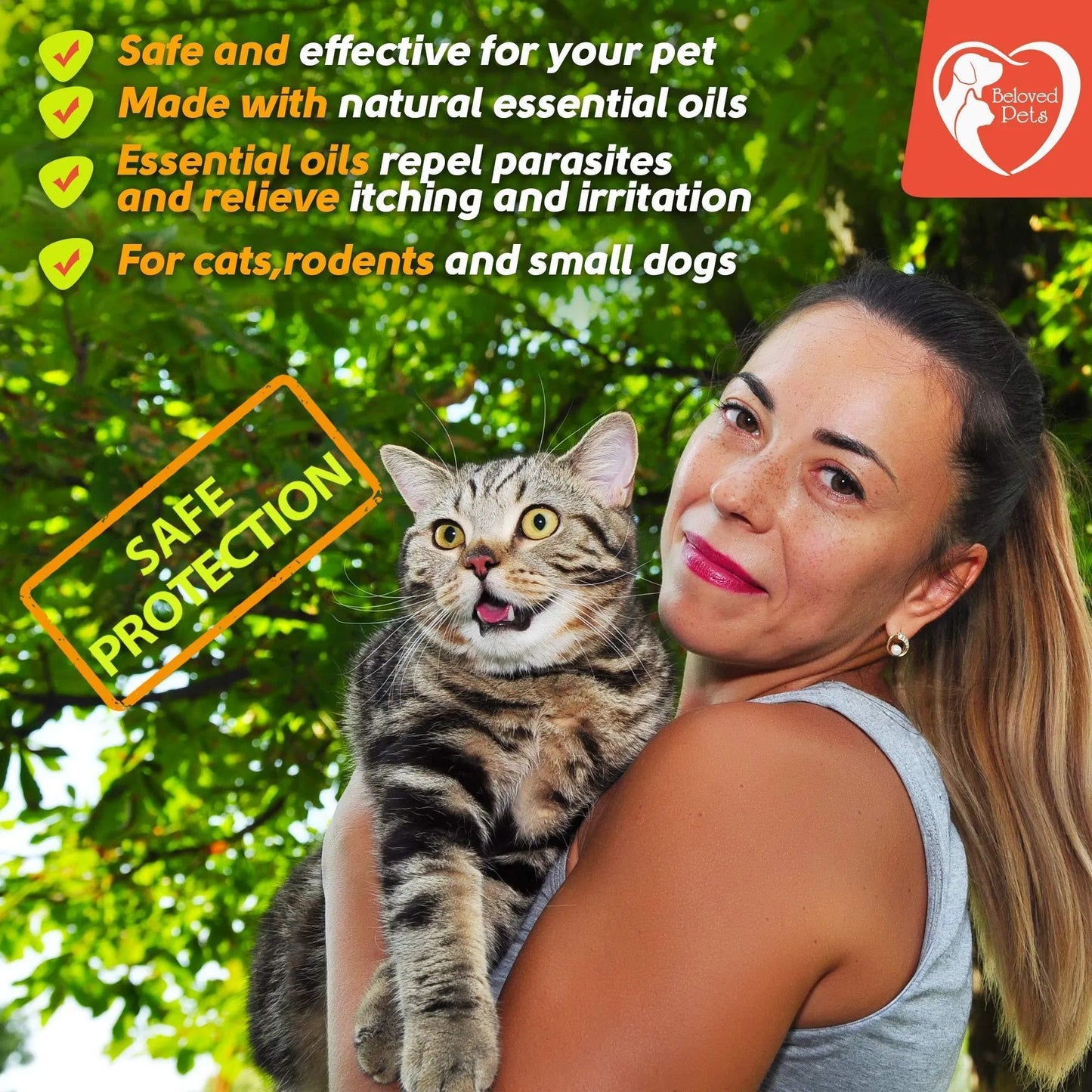 Beloved Pets Natural Flea & Tick Spot-On | 3-Month Supply for Dogs & Cats